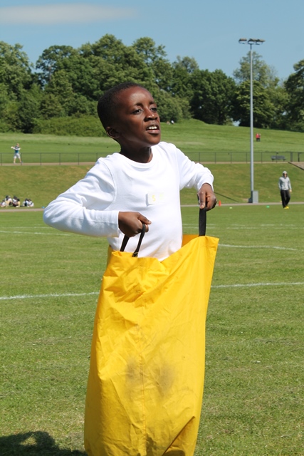 Sports Day 2014 - Sack Race - Brecknock Primary School